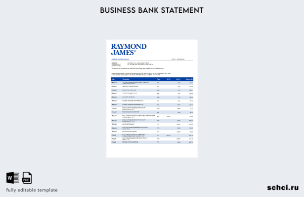 цифровая загрузка заявления организации Raymond James Bank Шаблон в формате Word